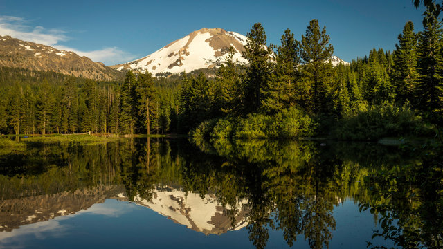 Lassen Volcanic National Park Manzanita Lake California