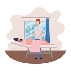 Isolated pregnant woman and man design