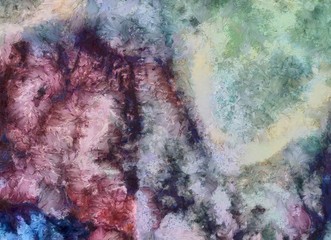 Abstract background in mixed colors. Oil and watercolor design elements. Design template for covers, posters and banners. Simple macro close-up paint brush strokes.