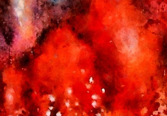 Abstract background in mixed colors. Oil and watercolor design elements. Design template for covers, posters and banners. Simple macro close-up paint brush strokes.