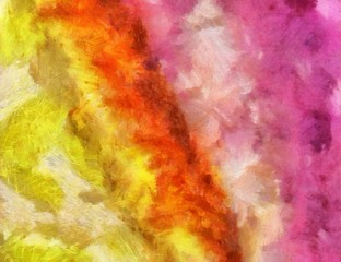 Creative abstract painting background in oil. Textured brush strokes of paint. Colorful design pattern. Artistic drawing grunge texture. Watercolor mixed fine art template for decoration. Vintage.