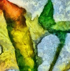 Creative abstract painting background in oil. Textured brush strokes of paint. Colorful design pattern. Artistic drawing grunge texture. Watercolor mixed fine art template for decoration. Vintage.