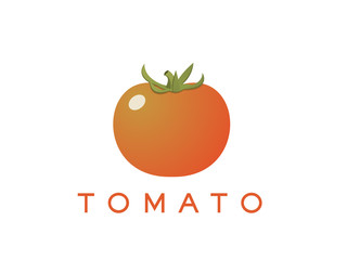 Fototapeta na wymiar Tomato Logo and Text for Designs