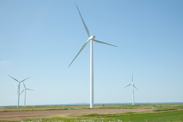 Highway windmill turbines