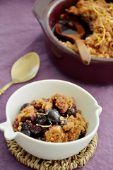 Blueberry crumble