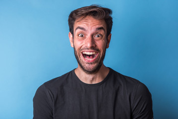 Fototapeta premium Young guy in disbelief
