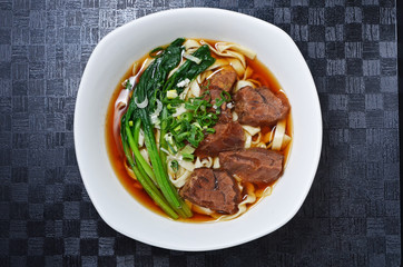 Braised beef noodles - a popular food in Taiwan  