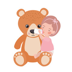 Isolated baby girl design vector illustration