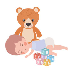 Isolated baby boy design vector illustration