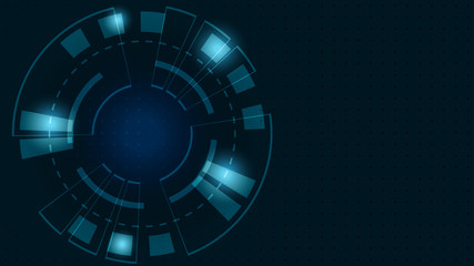 Abstract Digital background.Business growth transformation to digital and Successful financial technology.