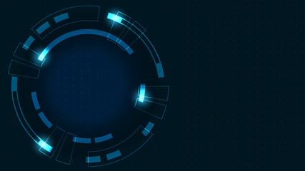 Abstract Digital background.Business growth transformation to digital and Successful financial technology.