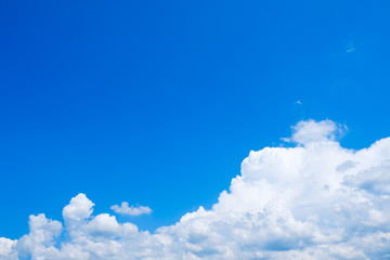 【写真素材】 青空　空　雲　真夏の空　背景　背景素材　7月　コピースペース