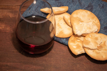  Hot soup, some cookies and a glass of wine, the best for winter and cold
