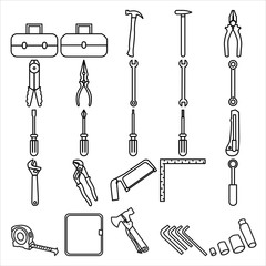 Toolkit Icon set Design Line Style