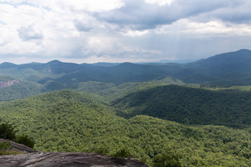 Naklejka premium View from Looking Glass Rock in Western NC