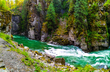 Beautiful Northern Green River in a Canyon Landscape