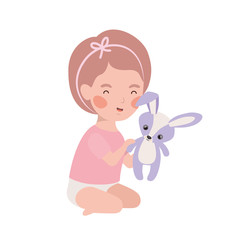 Isolated baby girl design vector illustration