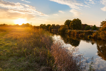 Beautiful River Lahn in Autumn