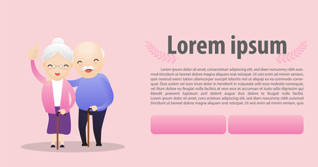 Happy Senior Concept.