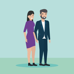 Fototapeta premium people family flat design image