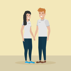 people family flat design image