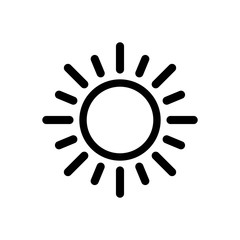 Sun Symbol Icon Vector Design Illustration