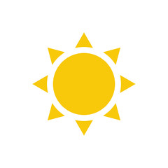 Sun Symbol Icon Vector Design Illustration