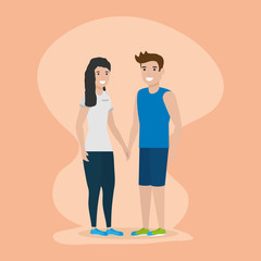 people family flat design image