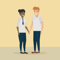 Fototapeta premium people family flat design image