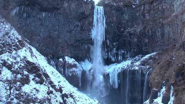 Kegon&nbsp;Falls in winter