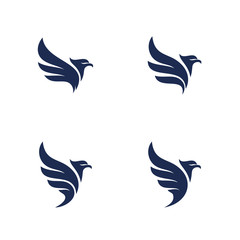 Fototapeta na wymiar Eagle logo design vector template. Sport Eagle logo concept vector illustration