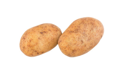 Two potatoes in a peel