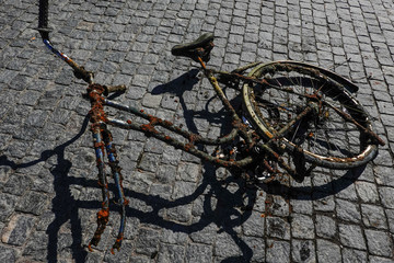 Stockholm, Sweden Discarded and rusty bicycles were fished out of Lake Malaren in downtown to help clean up the waterways.