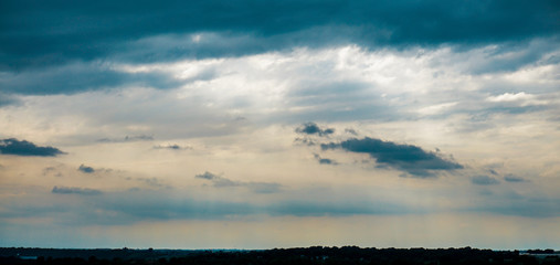 Obraz premium rainy sunset