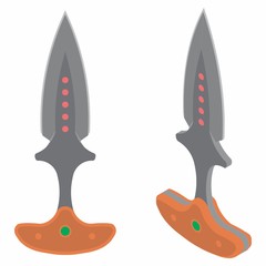 Push dagger colored.