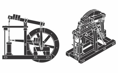 Wood Beam Engine original