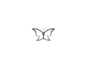 Butterfly conceptual simple, colorful icon. Logo. Vector illustration