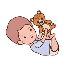 Isolated baby boy design vector illustration