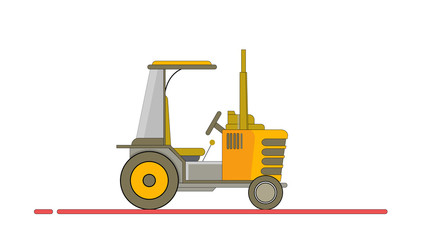 forklift with truck