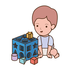 Isolated baby boy design vector illustration