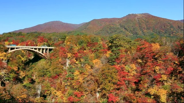 Ofukazawa Bridge and&nbsp;Naruko Gorge, Osaki, Miyagi Prefecture, Japan
