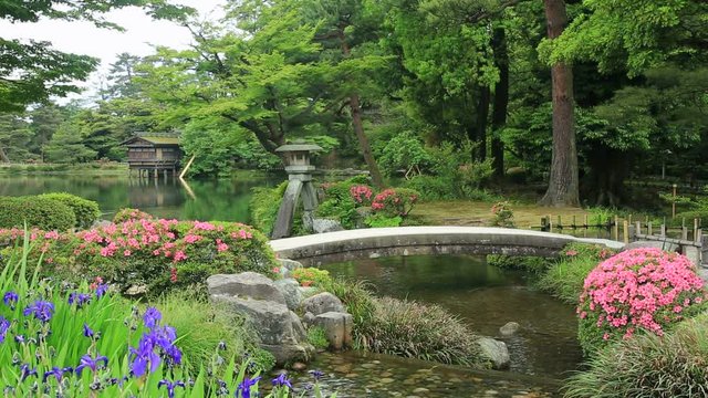 Kenroku-en garden, Kanazawa, Ishikawa Prefecture, Japan