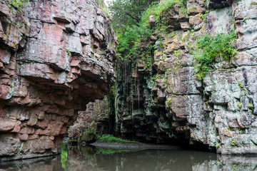 Rocks over River