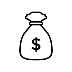 Money Bag Icon Vector design template