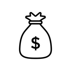 Money Bag Icon Vector design template