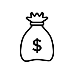 Money Bag Icon Vector design template