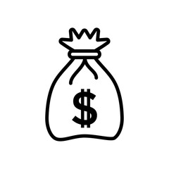 Money Bag Icon Vector design template