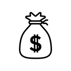 Money Bag Icon Vector design template