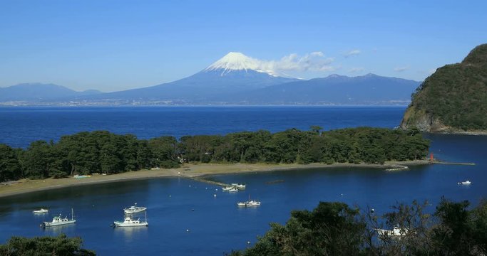 Suruga Bay and Mount Fuji,&nbsp;Numazu, Shizuoka Prefecture, Japan