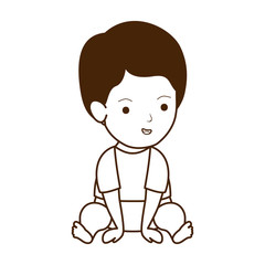 Obraz premium Isolated baby boy design vector illustration